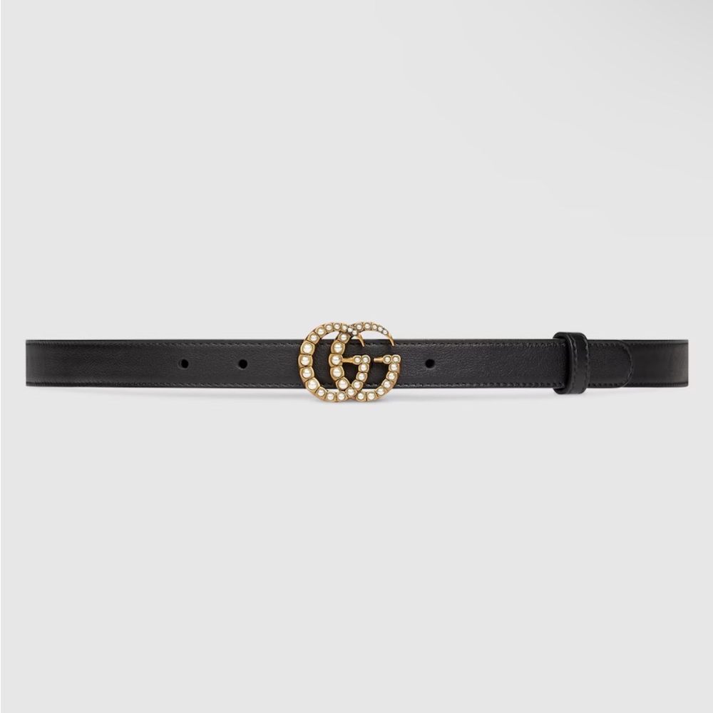 Gucci Belt with Pearl Double-G Buckle
